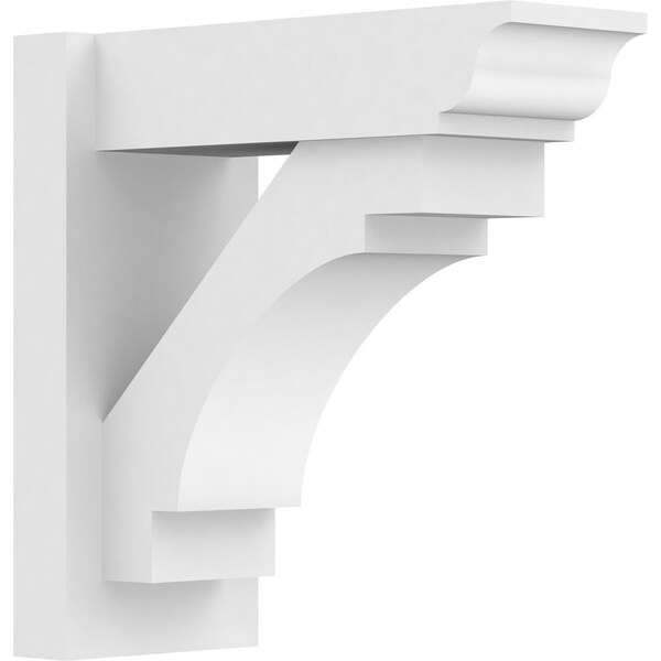 Ekena Millwork Merced Architectural Grade PVC Outlooker with Traditional Ends, 7"W X 16"D X 16"H OUTP07X16X16MRC01 - main